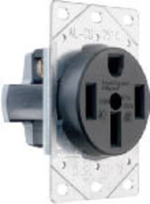 Pass & Seymour Flush Outlet 50A 125/250V 4W