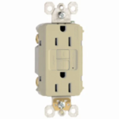 Pass & Seymour GFCI Outlet, 15A, Ivory