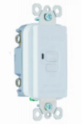 Pass & Seymour GFCI, Dead Front, 20A, White