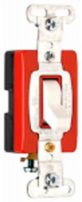 Pass & Seymour Premium Single-Pole Toggle Switch, 20A, White