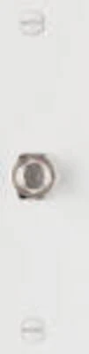 Pass & Seymour Wall Plate, F Type Coax Connector, White Thermoplastic