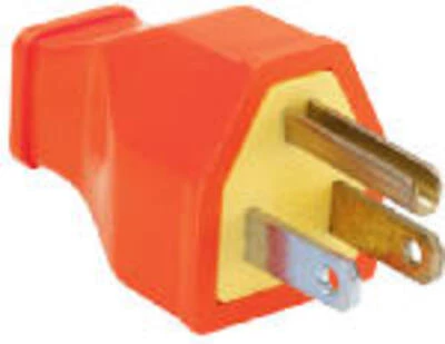 Pass & Seymour 15A Orange Residential Plug
