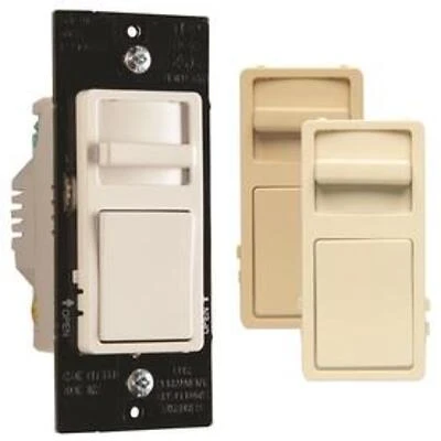 Pass & Seymour CFL/LED Decorator Dimmer Switch, Wide Slide, 450-Watts