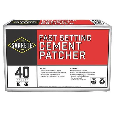Fast Setting Cement Patcher, 40 Lbs.