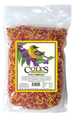 Cole's SKSU Suet Kibbles Wild Bird Food, Berry Flavor, 17.6 oz