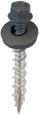 #9 X 1-1/2 In. Charcoal Gray Washered Metal To Wood Screw (250 Pk)