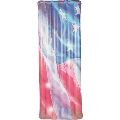 Poolcandy US4452USL Stars & Stripes Illuminated Pool Float, 30 In. X 74 In.