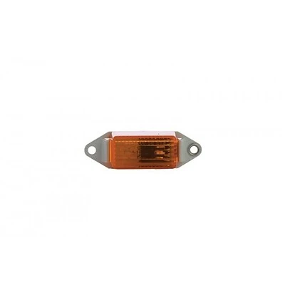 Trailer Marker Light, Amber With White Base, 3.25 x 1-In.