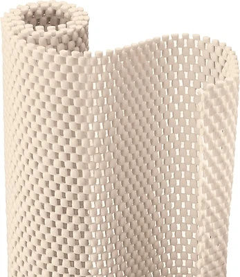 12 In. X 4 Ft. Almond Grip Premium Non-adhesive Shelf Liner