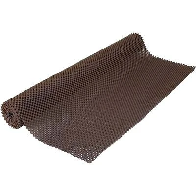 12 In. X 4 Ft. Chocolate Grip Premium Non-adhesive Shelf Liner