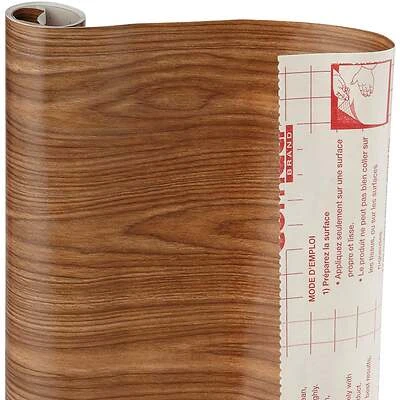 18 In. X 9 Ft. Light Oak Self-adhesive Shelf Liner
