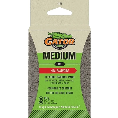 Sanding Pad, 100-Grit, 3 x 4-In., 3-Pk.