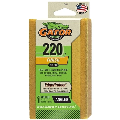 EZ123 Angle Sanding Sponge, 220-Grit
