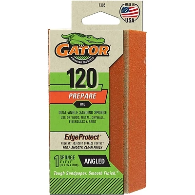 EZ123 Angle Sanding Sponge, 120-Grit