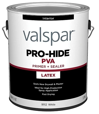 Pva Interior Latex Drywall Primer, White, 1 Gallon Container