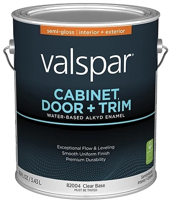 Cabinet Door & Trim Waterborne Alkyd Semi-gloss Enamel, Clear Base, 1 Gallon