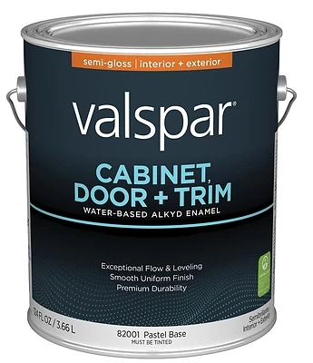 Cabinet Door & Trim Waterborne Alkyd Semi-gloss Enamel, Pastel Base, 1 Gallon