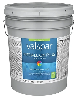 Premium Satin Interior Paint & Primer, Tint Base, 5 Gallon