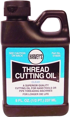 Oatey 016035 Thread Cutting Oil, 1/2 Pint, Clear