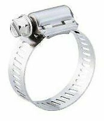 Hose Clamp, Marine Grade, Stainless Steel, 11/16 x 1-1/2 In.