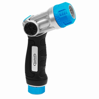 Adjustable Hose Nozzle, Thumb Control, Metal Body