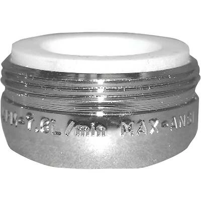 Faucet Aerator, Chrome, 1.8-GPM, 15/16-In. Male x 27