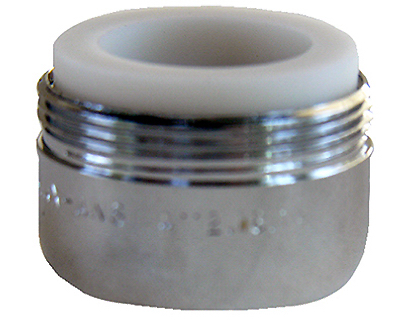 1.8 Gpm Chrome-plated Dual Thread Aerator, 55/64 In. Male Connection