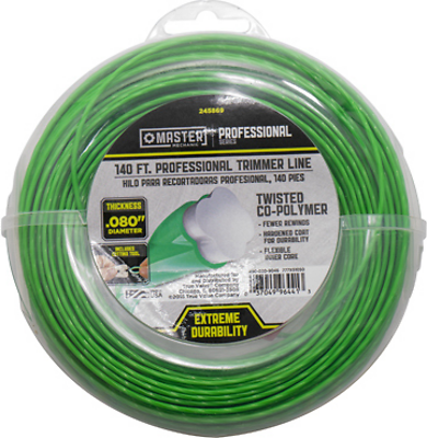 String Grass Trimmer Line, Best, Green, .080 In. Dia. x 140 Ft.