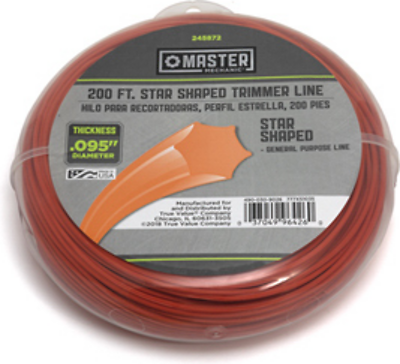 String Grass Trimmer Line, White, .095 In. Dia. x 200 Ft.