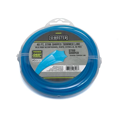 String Grass Trimmer Line, White, .065 In. Dia.x 40 Ft.