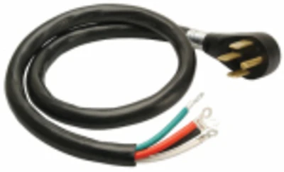 6-Ft. 6/2 & 8/2 SRDT Black Round Range Cord