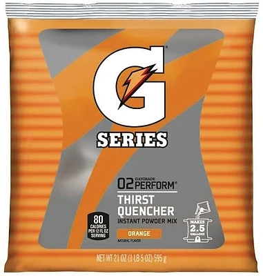 G Series Thrist Quencher Powder Packet, Orange, 21 oz.