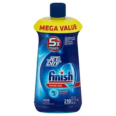 Finish Jet-Dry Dishwasher Rinse Aid, 23 Oz.