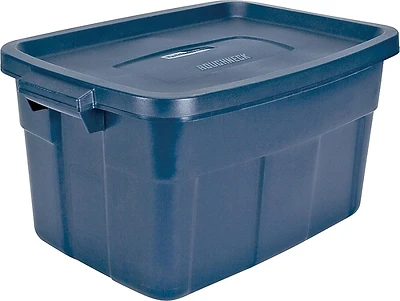 Roughneck Storage Tote, Dark Indigo Metallic, 14-Gallons