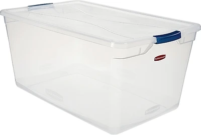 95 Qt. Cleverstore Clear Tote - Durable Storage Container