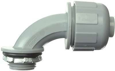Halex 27692 Liquidtight Connector, 90 Deg PVC Elbow, 3/4-In.