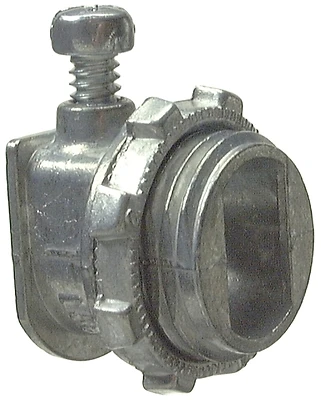 Halex 05803B AC Connector Pack, 3/8 In., Zinc, 100-Pk.