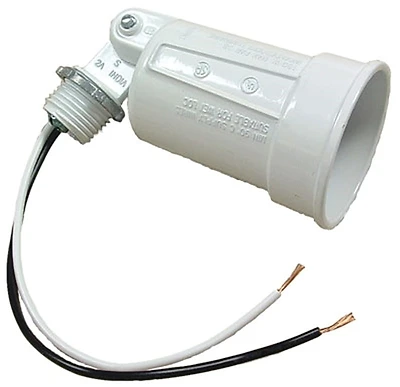 Bell 5606-6 150W PAR38 Weatherproof Outdoor Lamp Holder, Adjustable Head, White