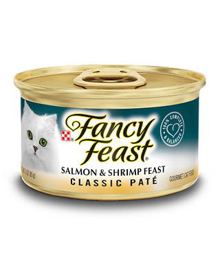 Purina Fancy Feast 10387 Cat Food, Shrimp & Salmon, 3 oz. Can