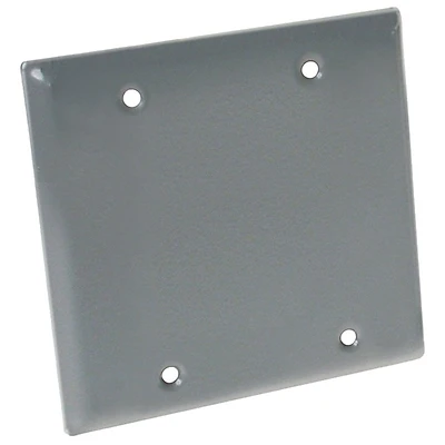 Bell 5175-5 2-Gang Square Weatherproof Outdoor Box Cover, Gray, 4-1/2 In.