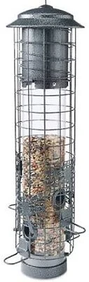 Audubon 23812 Tube Bird Feeder, Squirrel-Resistant, Dragonfly Design, 2.5-Lb