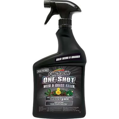 Spectracide HG-67184 One-Shot Weed & Grass Killer, 32 oz. Ready To Use Spray