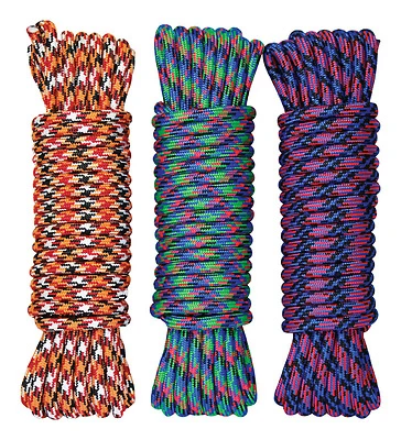 1/2-inch X 50-foot Multi-color Diamond Braid Poly Rope - Model P32c1650