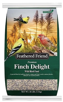 Feathered Friend Finch Delight Wild Bird Food, Premium, 16 Lb Bag