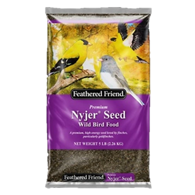 Feathered Friend 14195 Nyjer Seed Wild Bird Food, 5 Lb. Bag