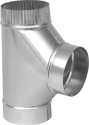 Imperial GV0893 Galvanized Steel Tee, 6 In, 30 Gauge