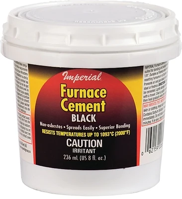 Imperial KK0077-A Furnace Cement, Black, 8 oz