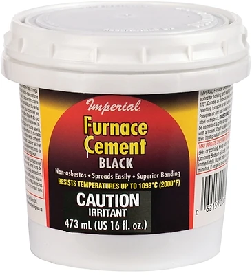 Imperial KK0295-A Furnace Cement, Black Paste, 16 Oz