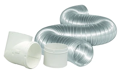 Semi-rigid Aluminum Dryer Hose Kit - 4" X 8' - 3 Pieces