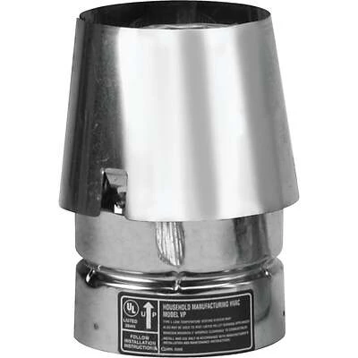 Selkirk 243803 Exit Cap, 3 In. Dia. x 5-3/4 In., Galvanized